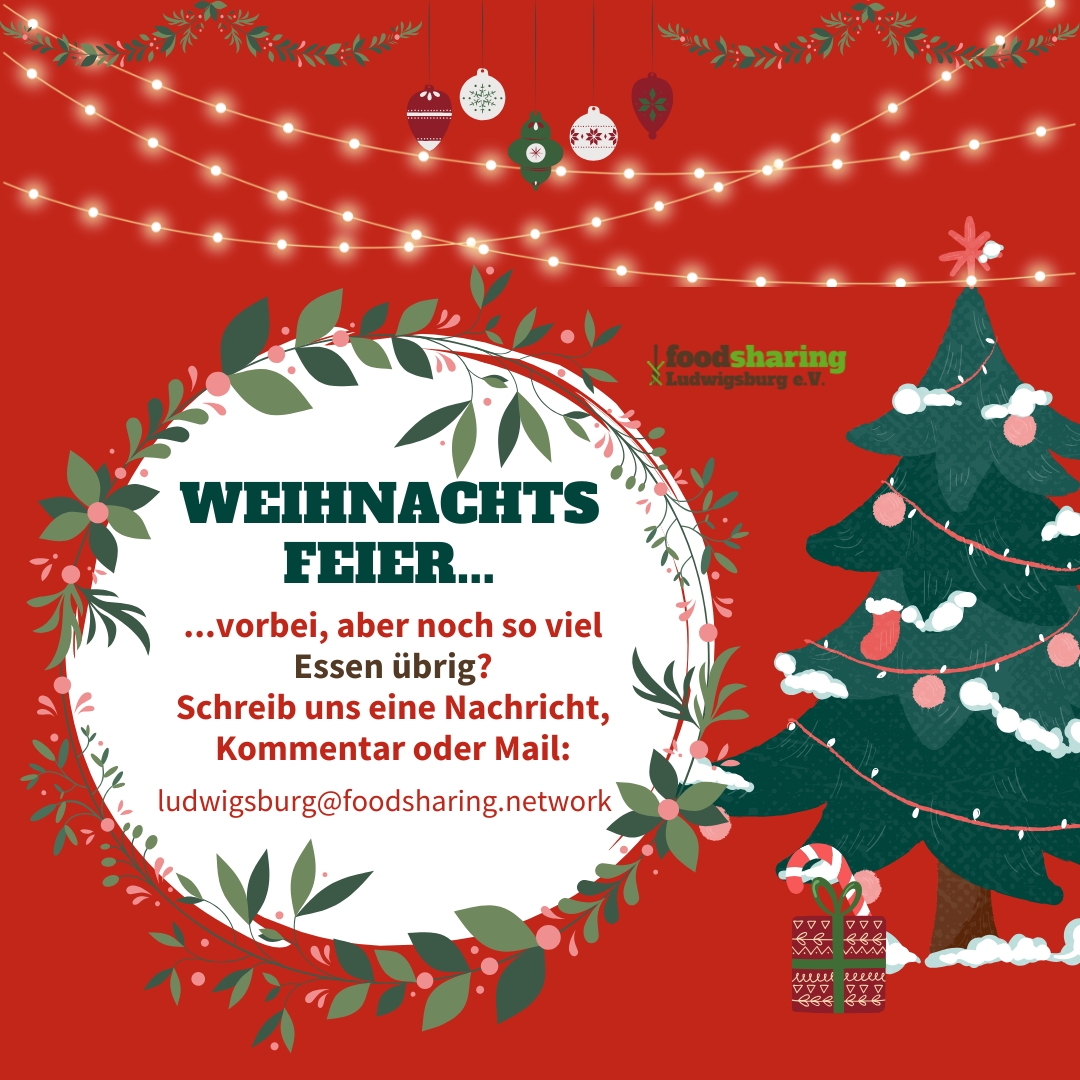 Foodsharing bei der Weihnachtsfeier